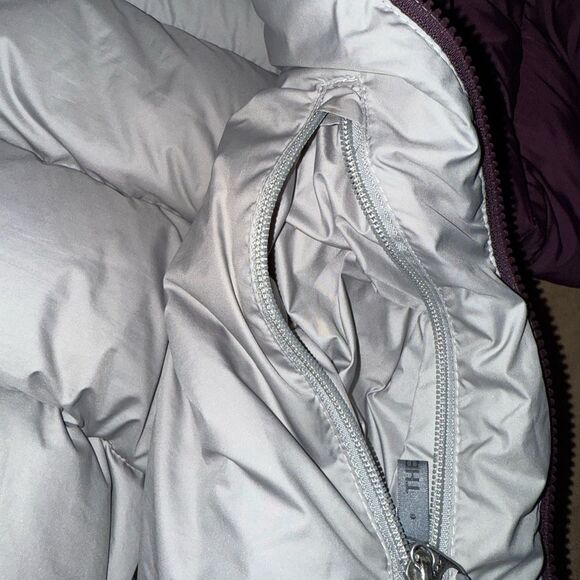 North Face Womens Medium Purple Vintage 96 Retro Nuptse Puffer Jacket Down Coat - Picture 6 of 12